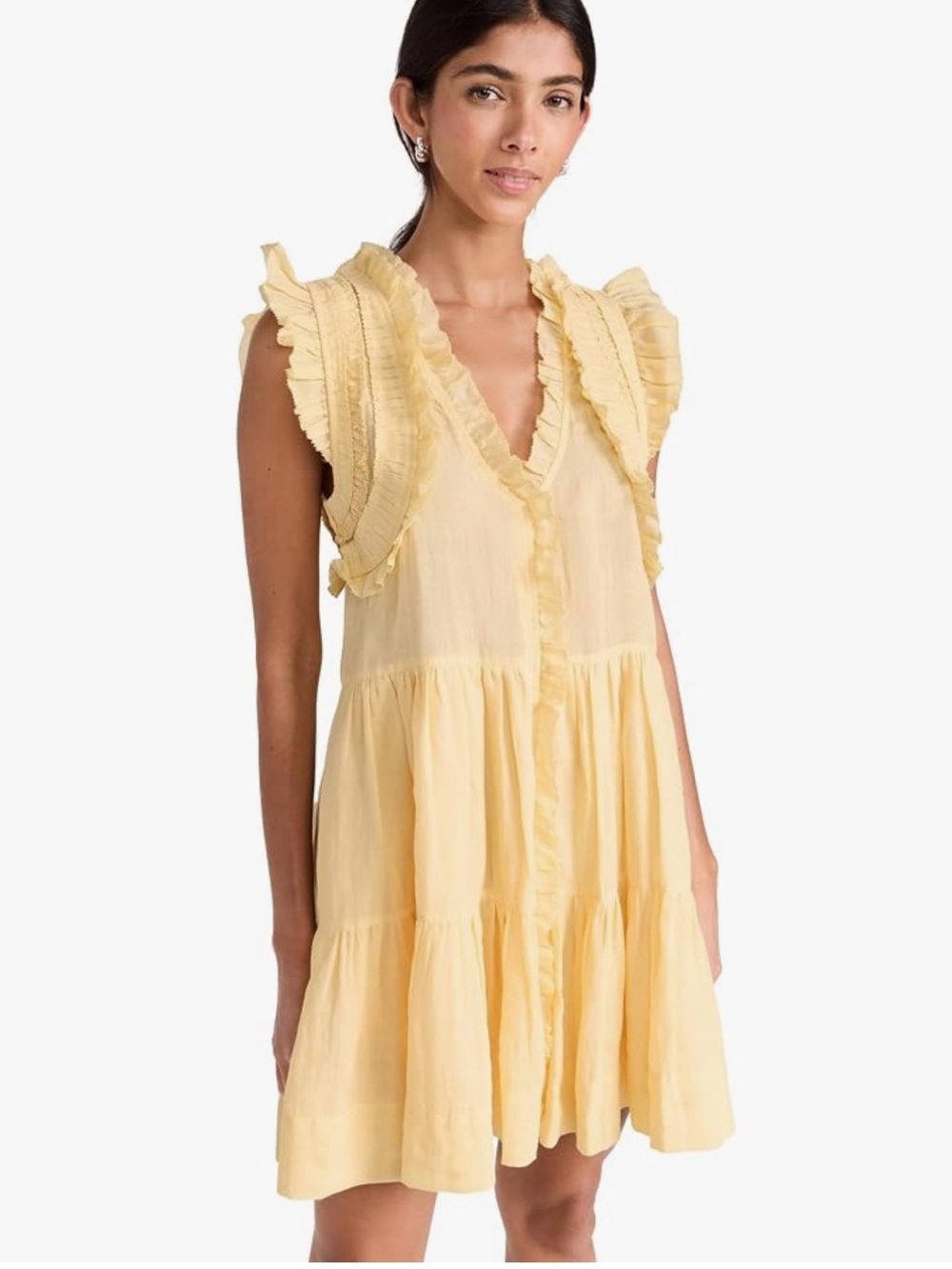 Sea Women's Cole Smocked Flutter Sleeve Dress